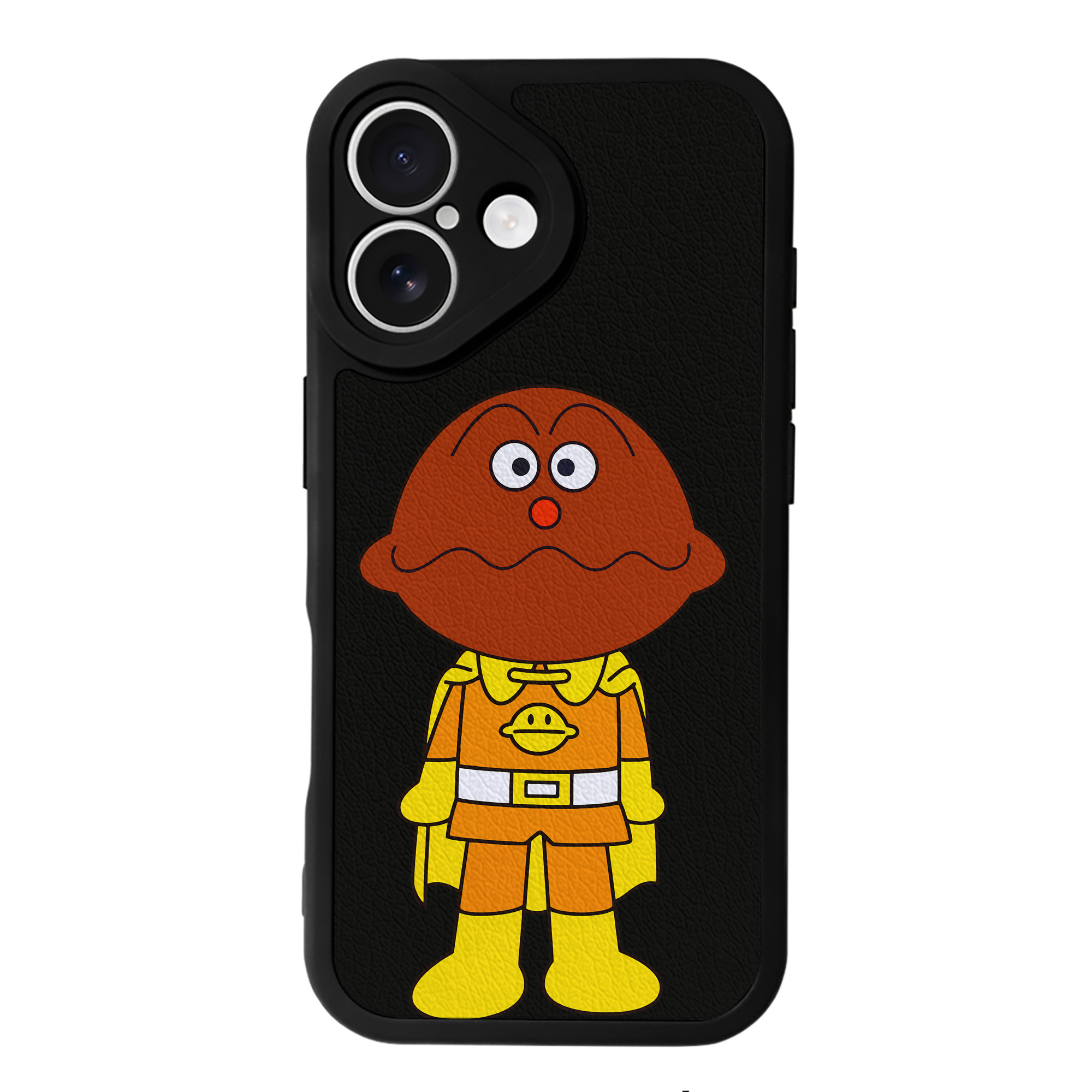 （画像用） アンパンマン Anpanman 【iPhone 16シリーズ対応】シリコンスマホケース（レザー調） 材質：シリコン